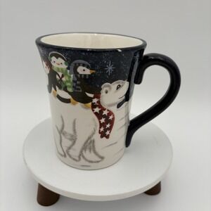 Nantucket Home For Christmas Polar Bear Coffee‎ Hot Cocoa Mug VTG